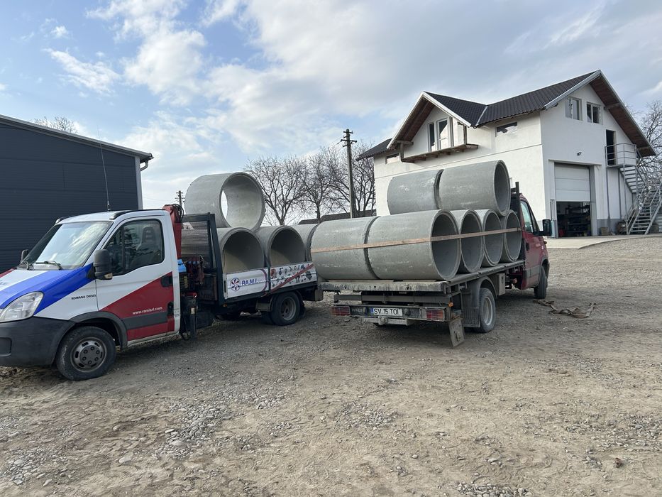 Tuburi/capace din beton pentru fantana/fosa Roman