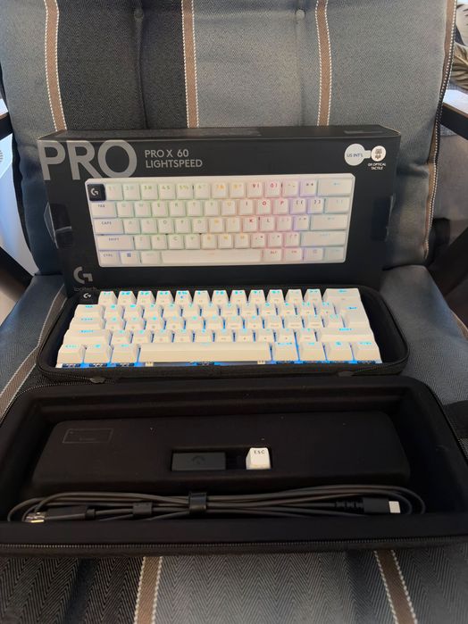 Tastatură gaming Logitech PRO X 60 Alba