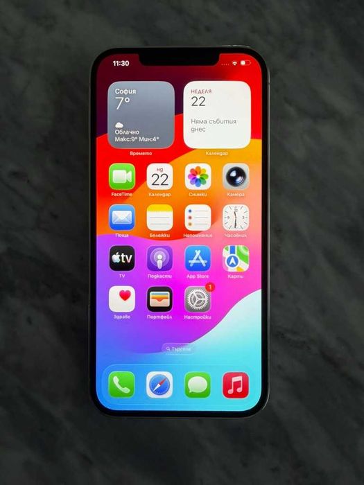 iPhone 12 Pro Max 128GB Silver — Работи Перфектно, 75% Батерия