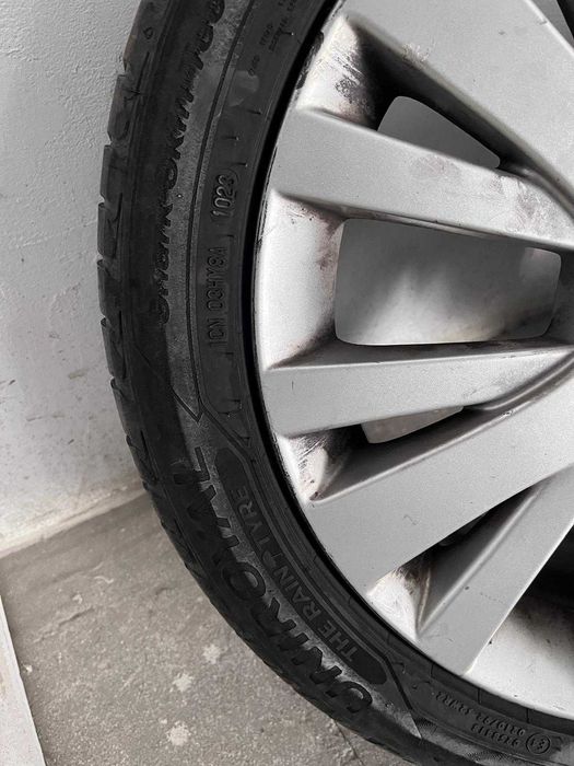 Set 4 jante originale aliaj Mazda 6 + 4 anvelope Uniroyal 215/50 R17