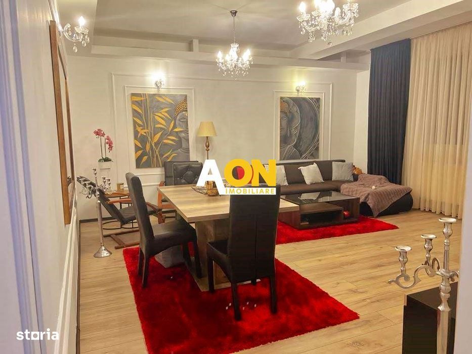 Apartament 3 camere, 95 mp utili + balcon, mobilat si utilat, bloc nou