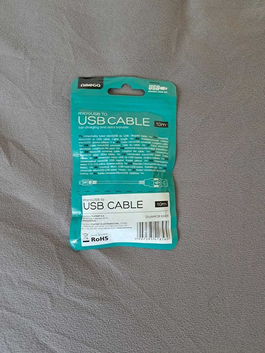 Omega cablu micro usb 1m