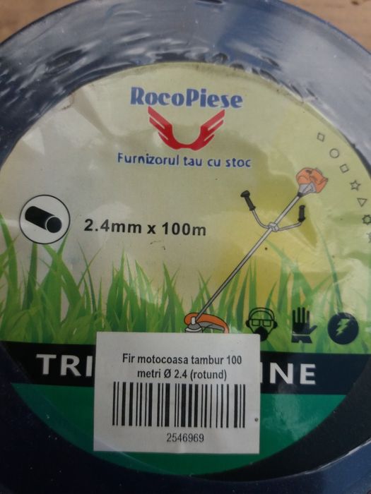 Cap taiere automat(mosor) si fir pt.motocoasă 2,4 mm rotund