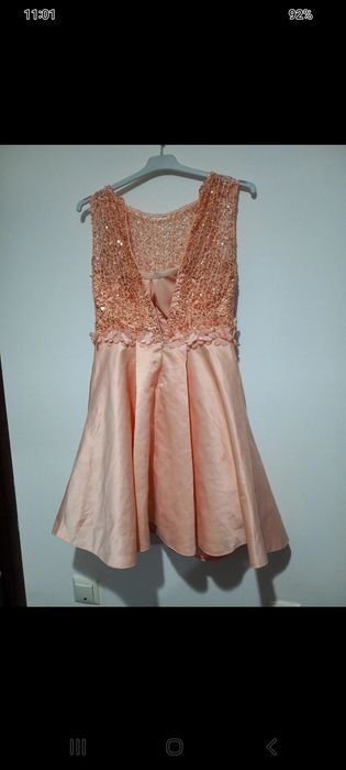 Rochie de ocazie XL cu captuseala interioara si fermoar la spate noua