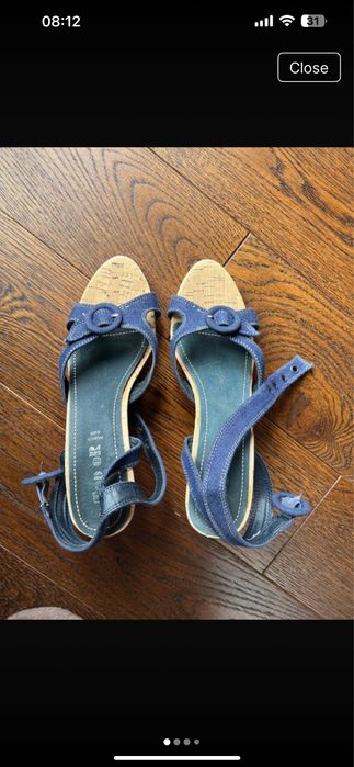 Denim vintage sandals