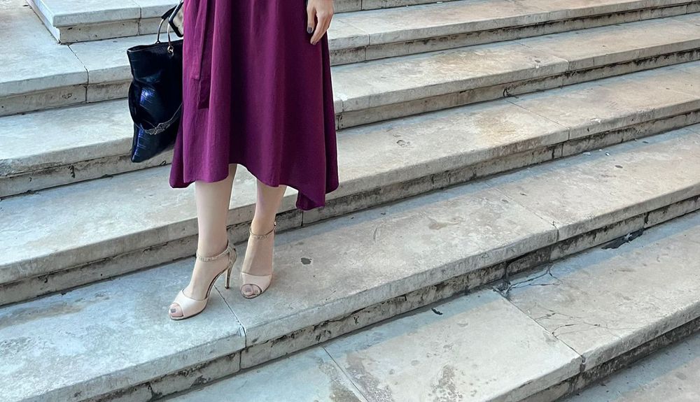 Pantofi cu toc, Benvenutti  vârf deschis, roz pudra,