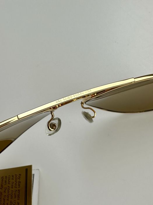 Ray Ban Bausch&Lomb USA Aviator G15 лещи сиви/зелени нови с кальф