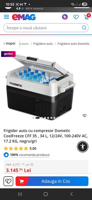 Vandut r auto cu compresor Dometic CoolFreeze CFF 35 Nou Waeco