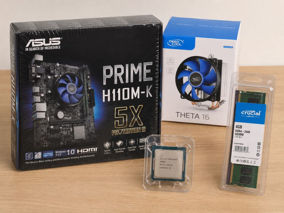 Материнская плата asus ddr4 с Процессор ОЗУ кулер доставка BTS почтой