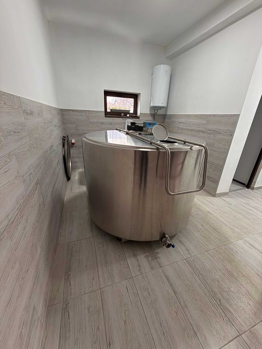 Tanc de racire lapte inox 1500L Gardelina nou