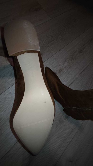 Елегантни маркови дамски кожени боти, Stradivarius, номер 41