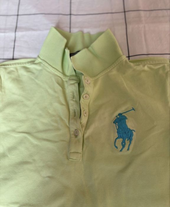Лимоненозелена поло тениска Polo Ralph Lauren – размер M