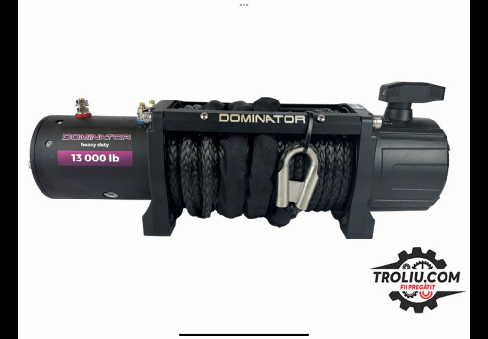 Troliu electric Dominator 13000 HD SR sintetic platforma 4x4 auto
