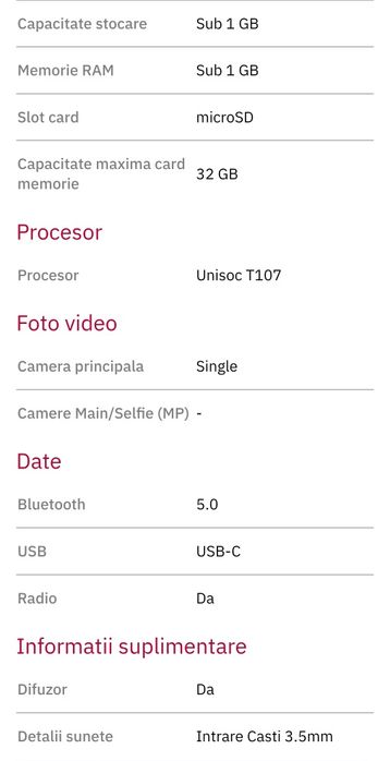 Telefon Nokia 110 4g nou Vodafone