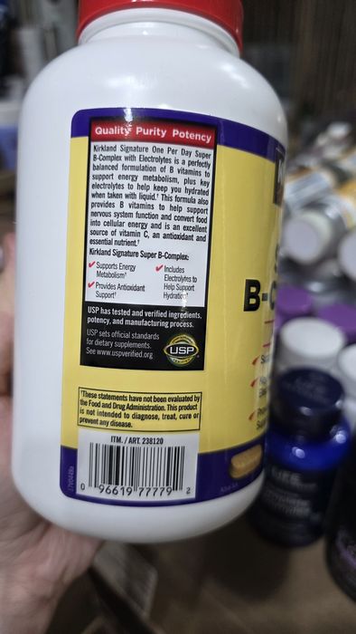 ДОСТАВКИ НЕТ Kirkland витамины группы В + витамин С+электролиты 500шт