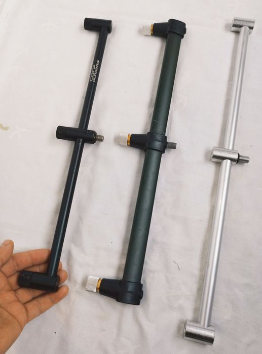 Lot 3 Buzz Bar-uri cu 3 posturi pentru pescuit la feeder, Carp Academy, Smart DLX, Energo Team.