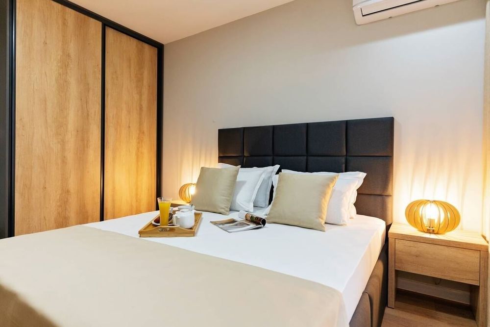 Обзаведен двустаен апартамент с гледка море в луксозен комплекс, кв.