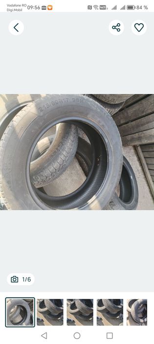 2 anvelope Giti iarna 215/60 R17 96H,stare bună pretabile SUV