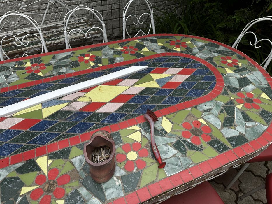 Стол и стулья для сада ручная работа