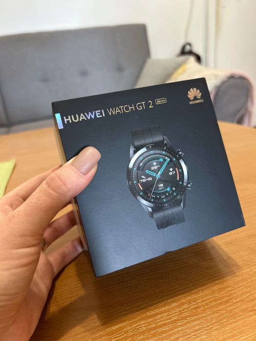 Huawei Watch GT2, 46 mm, Silicone strap, Matte Black