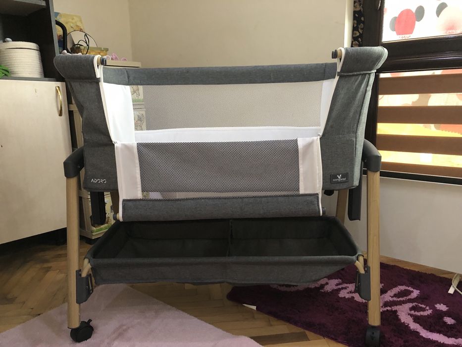 Бебешко кошара Amo- CANGAROO -тъмно сива