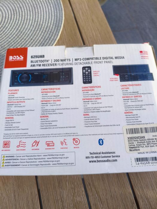 Radiocasetofon BOSS mp3 bluetooth pentru auto sau ambarcațiuni