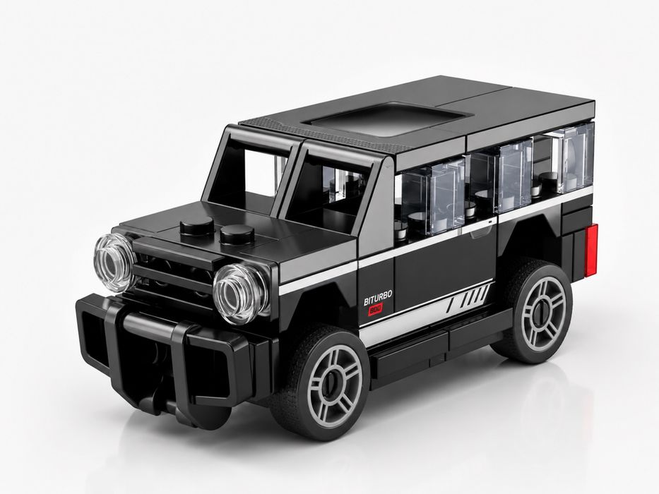 Конструктор-джип 4×4 | 63 детали | Машинка Pull-Back