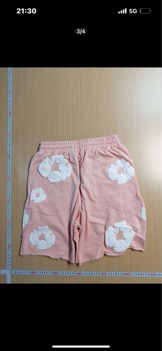 Pantaloni scurti denim tears