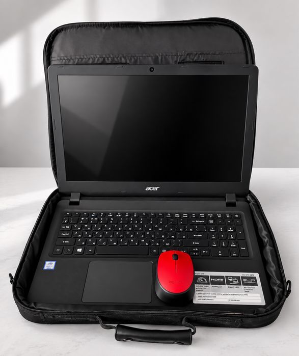 Ноутбук Acer 15.6" + мышь + сумка, провод