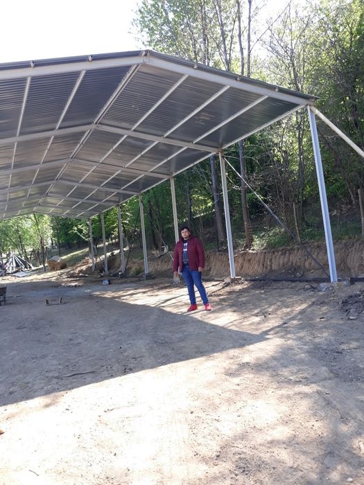 Hale ferme structuri metalice  din profile  ipe și din țeava