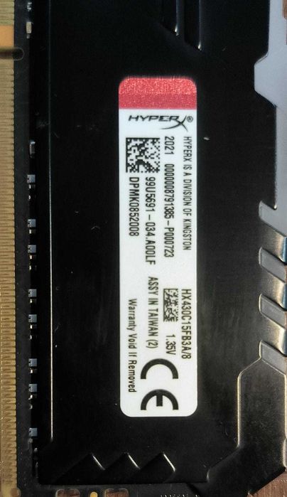 DDR4 16Gb 3000Mhz HyperX