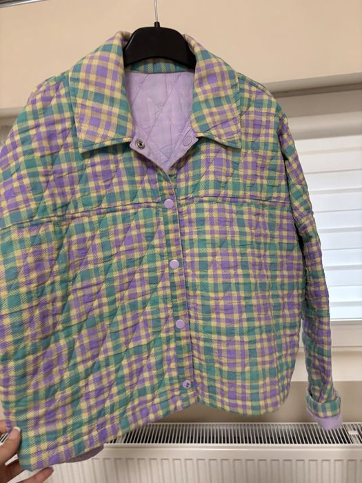 Късо яке риза каре