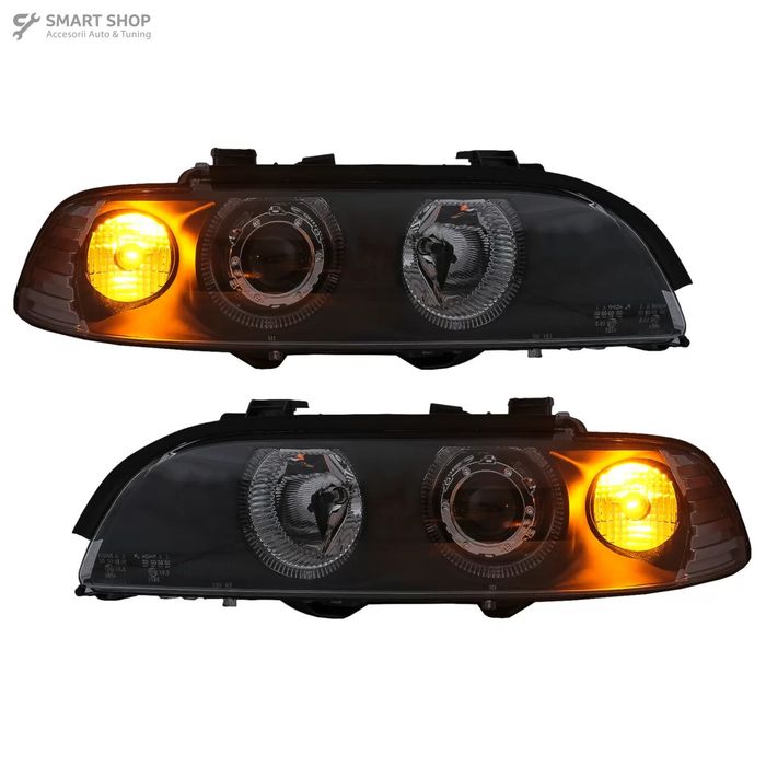 Faruri Angel Eyes BMW Seria 5 E39 (1995-2000) Angel Eyes Negru