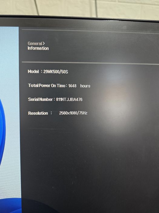 Monitor LG ultrawide de 29inch