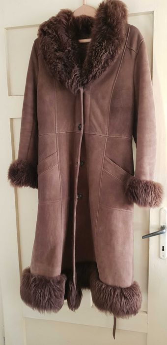 Дълго дамско палто с изкуствен косъм и Дълъг дамски кожух