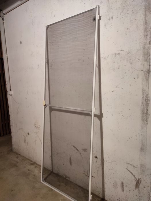Plasa țânțari ușa balcon rama alba 221 x 82 cm