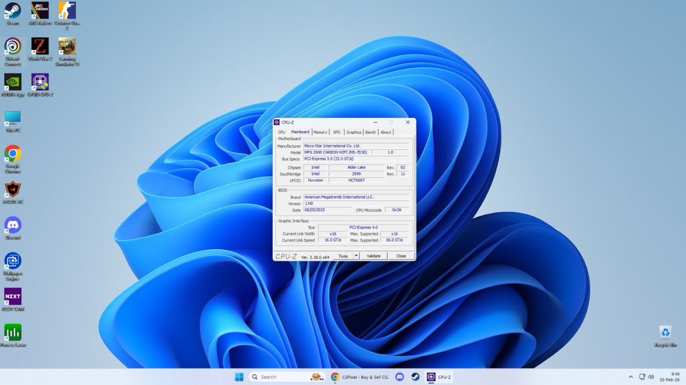 Placa de baza MSI MPG Z690 CARBON WIFI, DDR5, Socket 1700