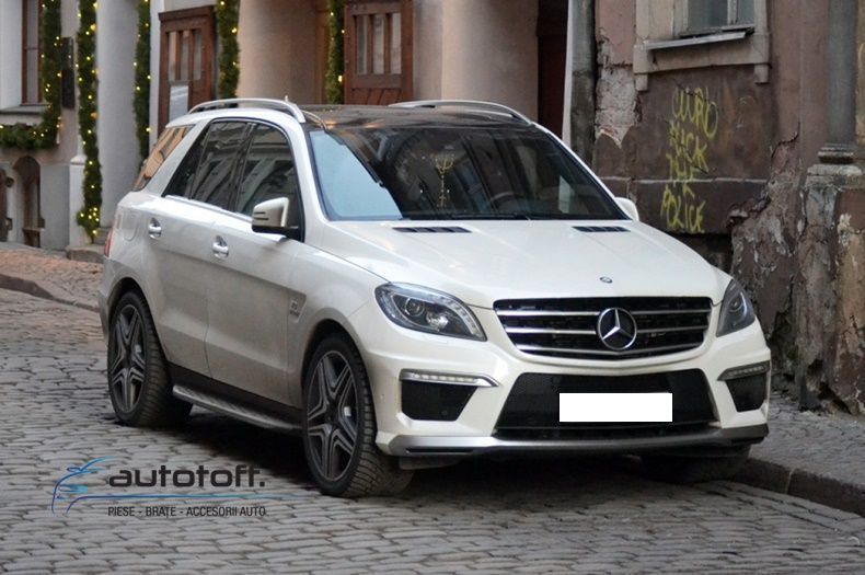 Praguri laterale aluminiu Mercedes ML GLE W166 (11-18) - trepte laterale aluminiu