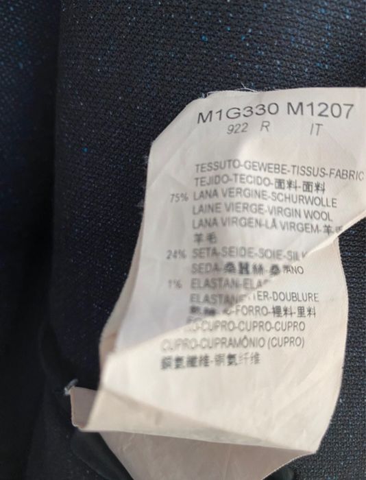 Sacou Emporio Armani | Made In Italy | Virgin Wool