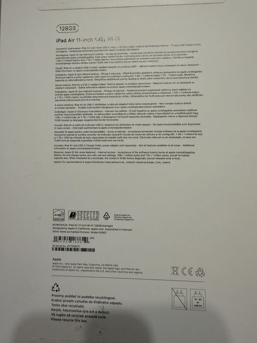 Ipad air 11” 2024, M2