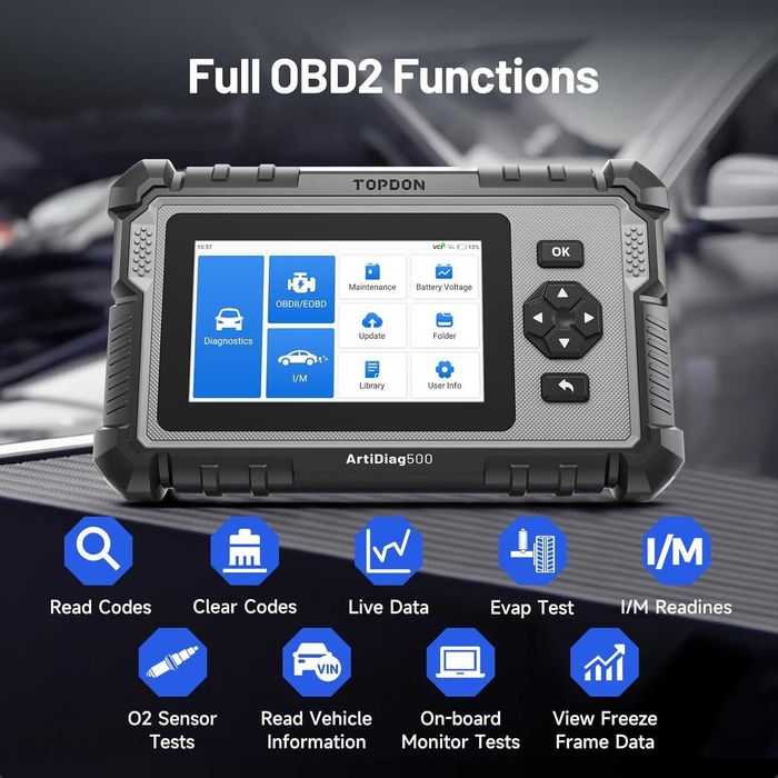 Автодиагностика TOPDON ArtiDiag500 OBD2 – диагностика за автомобили