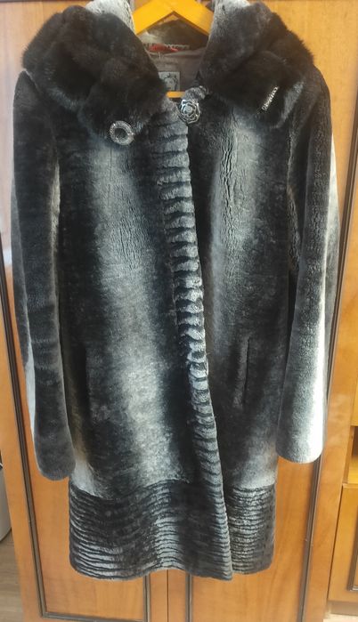 Шуба женская цигейка