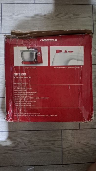 Mixer cu bol Necchi 300W - nou