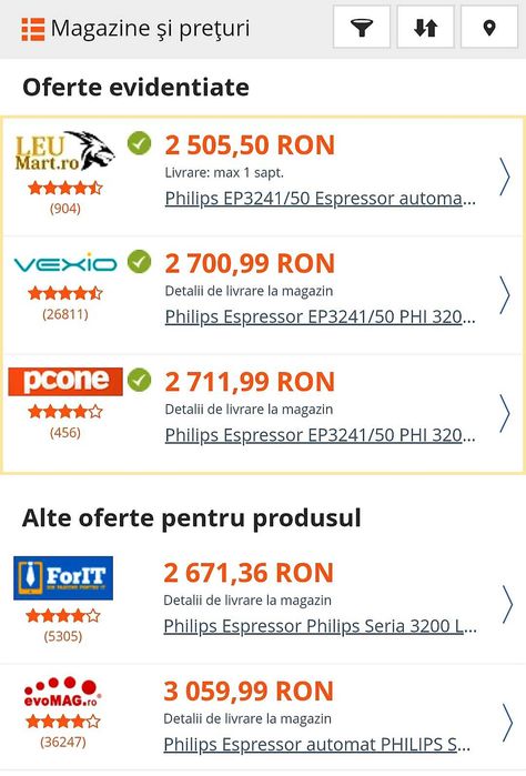 Espressor Philips 3200