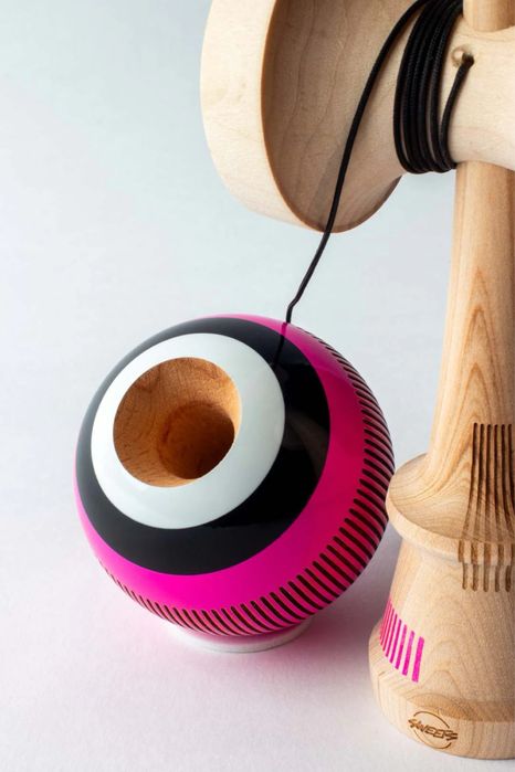 Kendama Sweets Broken Bones Electrick Pink, Broken Shape, Sticky Clear