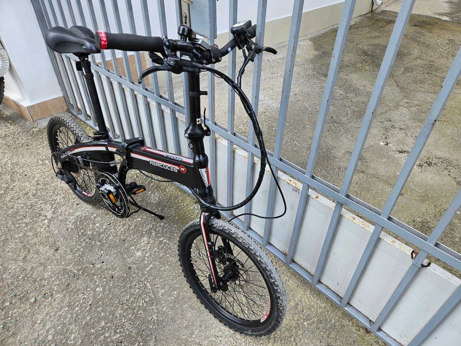 Електрически сгъваем велосипед 20 цола HERCULES-шест месеца гаранция