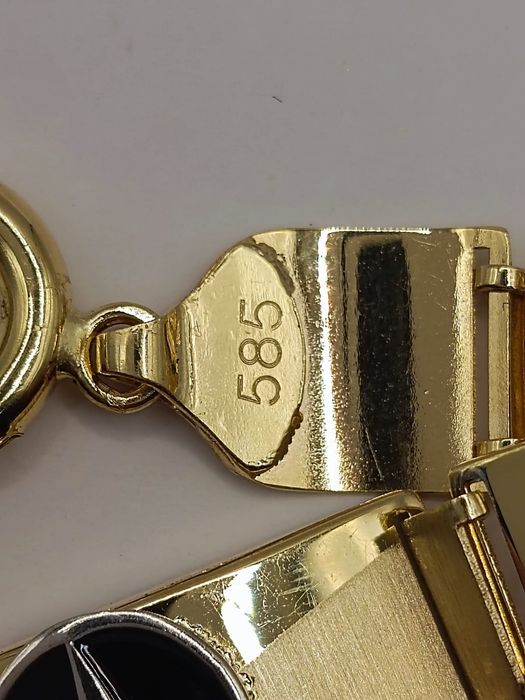 Златна гривна 10.88 гр. 14к проба 585 / 22 см.