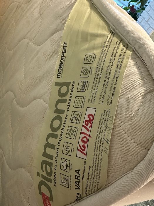 Donez saltea pat 160x190 cm; model mobexpert