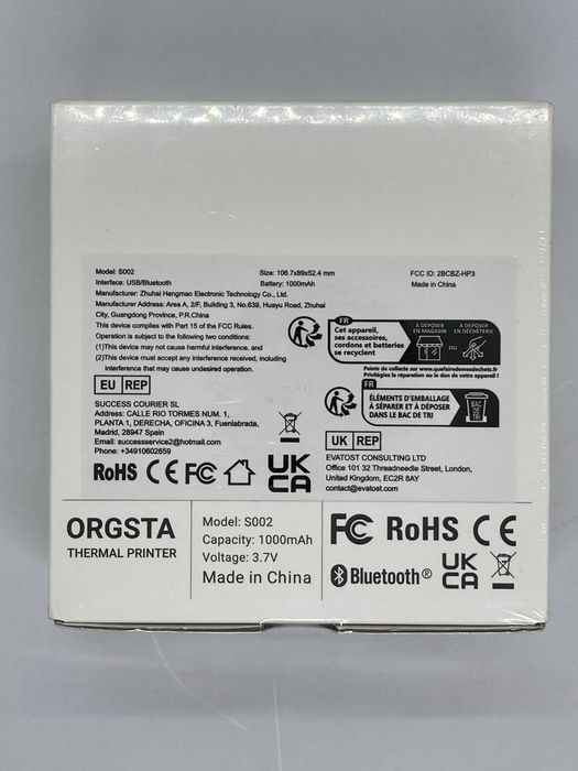 Imprimanta Termica de buzunar Orgsta 002