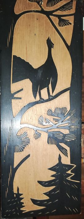 Шкатулка для бижутерии. Кувшин-бутыль  от бренди винтаж.Картина дерево